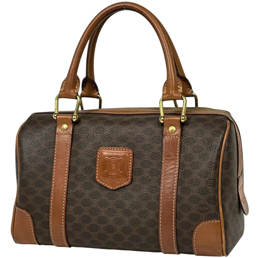 Celine Macadam handbag canvas brown